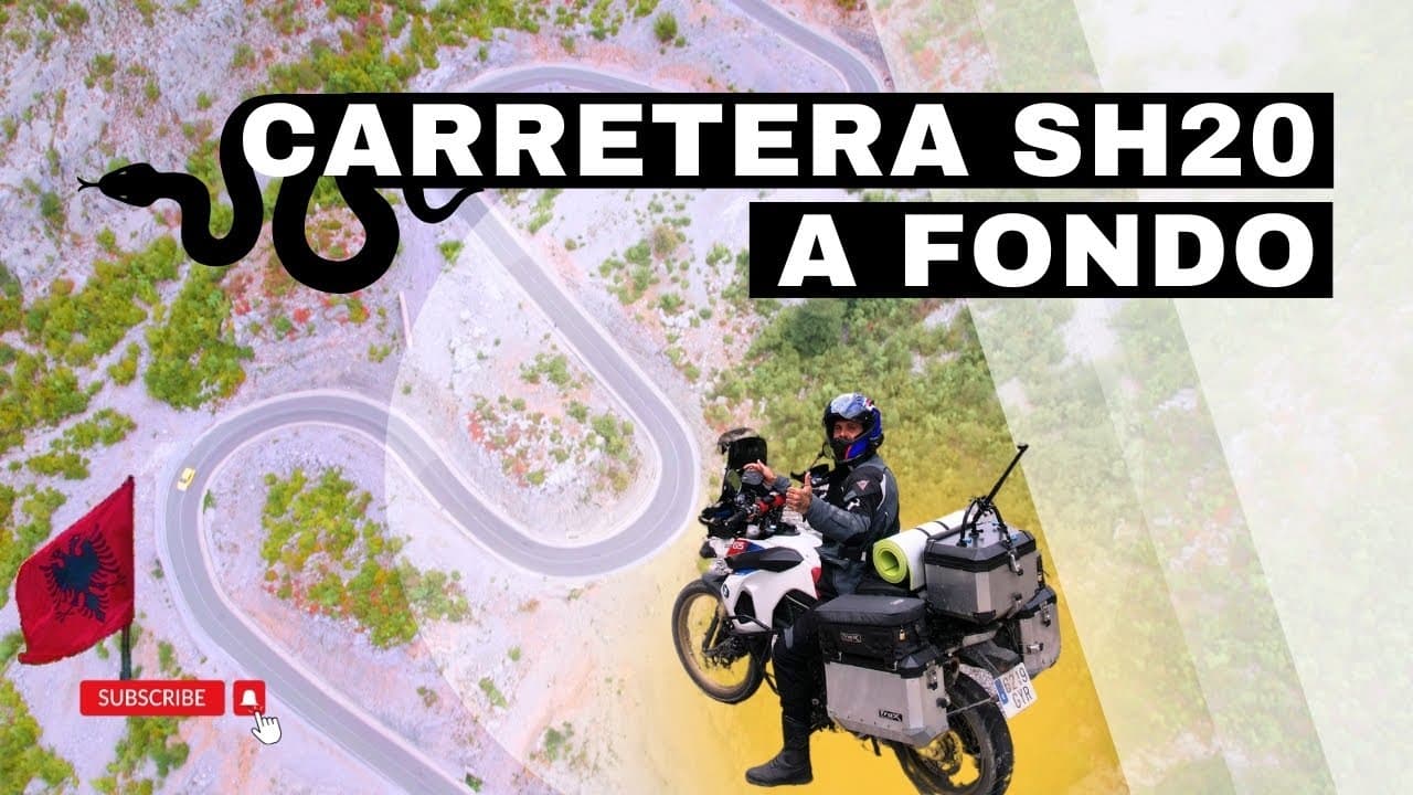 Free Live Free Ride ALBANIA, LA SH20 Y SU PASO DE MOTAÑA A VISTA DE DRONE | VUELTA AL MUNDO EN MOTO