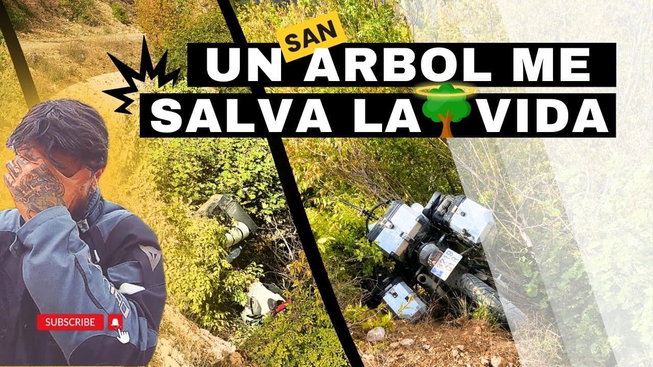 Free Live Free Ride Mi PRIMER ACCIDENTE en MOTO, un ARBUSTO ME SALVA LA VIDA | EUROPA en MOTO, ALBANIA | VUELTA al MUNDO